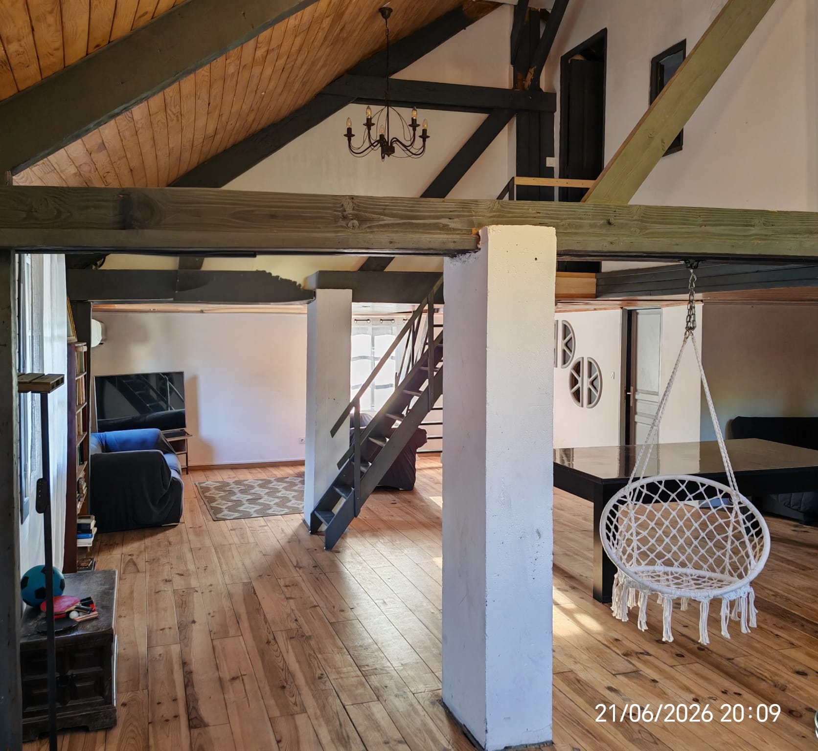Vue depuis la mezzanine du Chalet de Pierrefonds